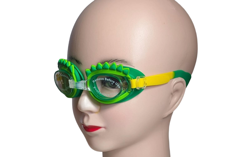 Dino-Spike Kids Green  Yellow Goggles