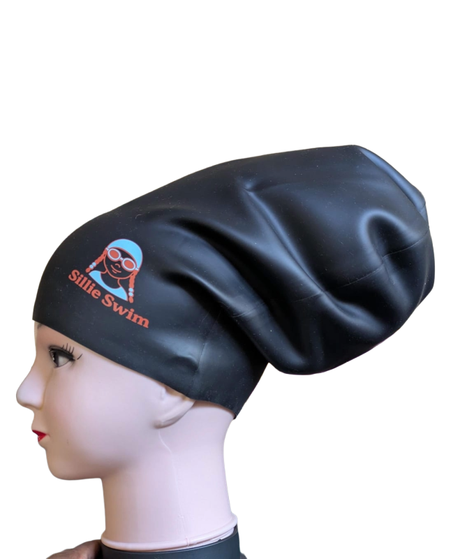 Black XXL Swimming Cap